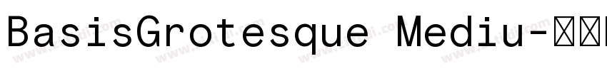 BasisGrotesque Mediu字体转换